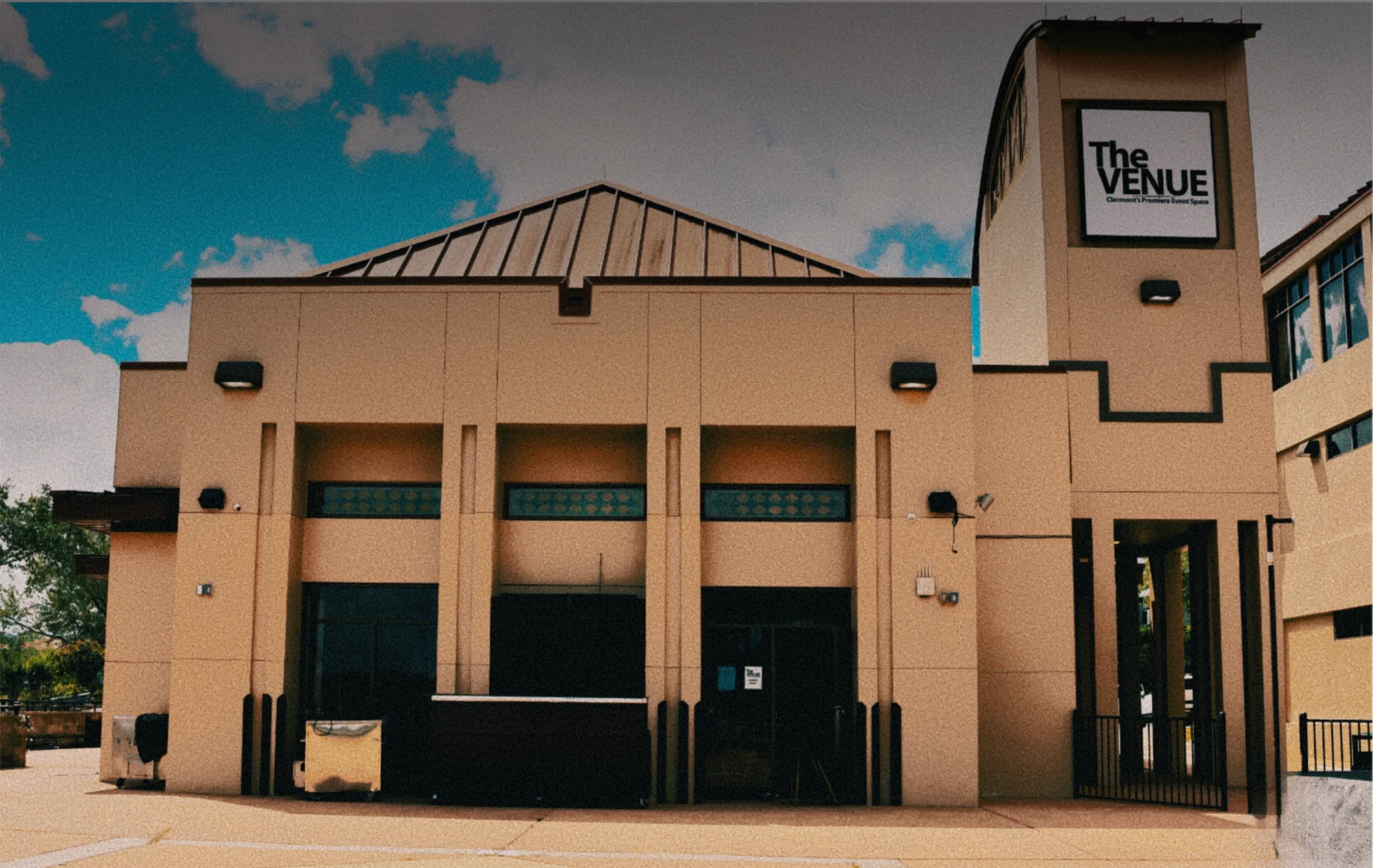 Exterior shot of The Venue Clermont